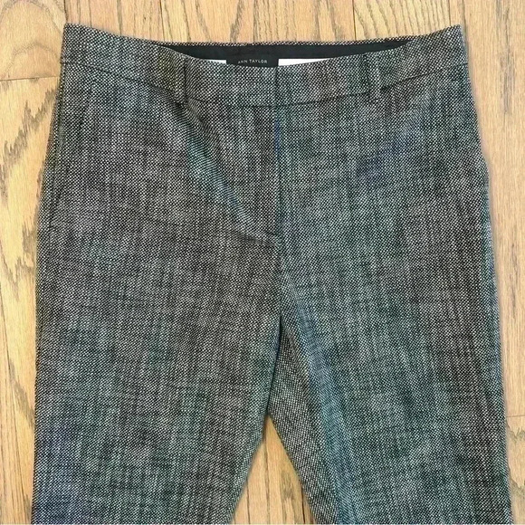 Ann Taylor Dress Pants Womens Flat Front Tweed Pants Size 8 - Picture 2 of 11